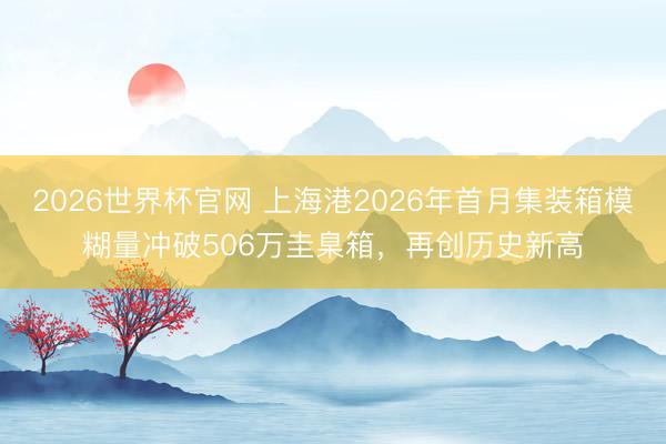 2026世界杯官网 上海港2026年首月集装箱模糊量冲破506万圭臬箱，再创历史新高